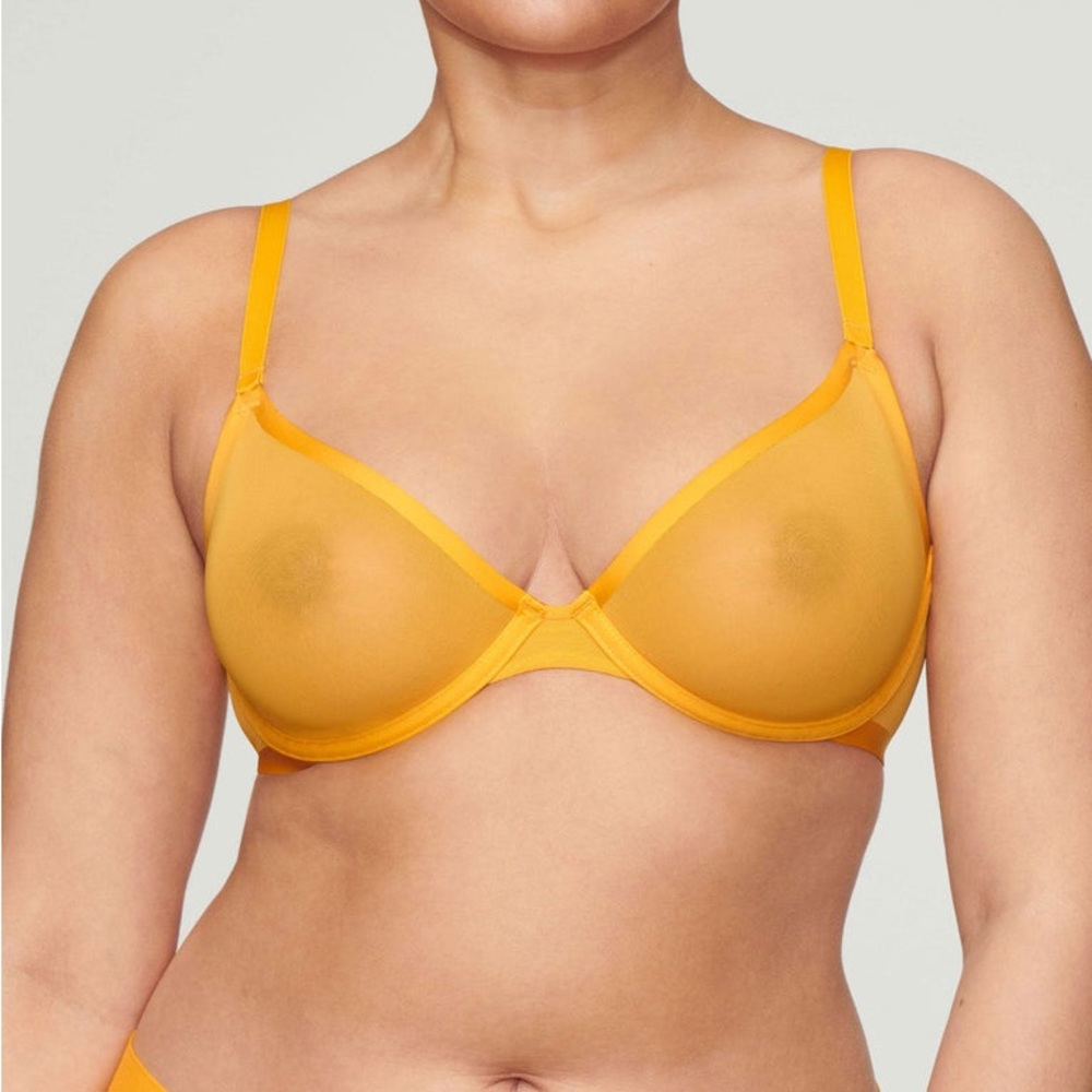 NWT Cuup The Plunge bra 32C in Marigold